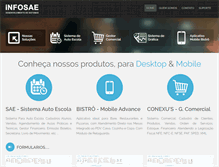 Tablet Screenshot of infosae.com.br